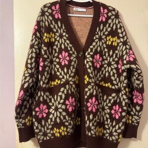 Vintage Style Oversized Zara Sweater Cardigan
